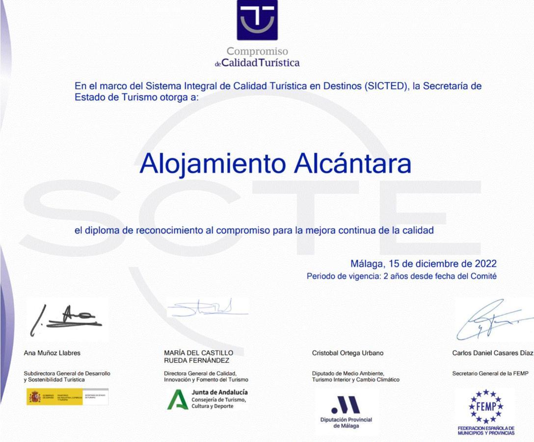 Alojamiento Alcantara Alora Esterno foto